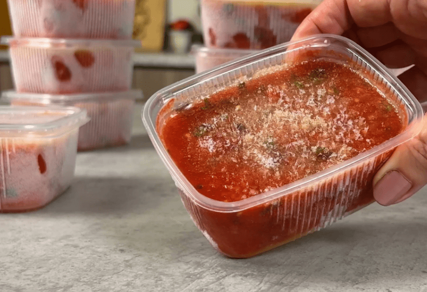 Universelle Tomatensoße für Nudeln im Winter: Ich bereite viel zu, weil sie schnell gegessen wird und so köstlich und aromatisch ist - probiert es aus